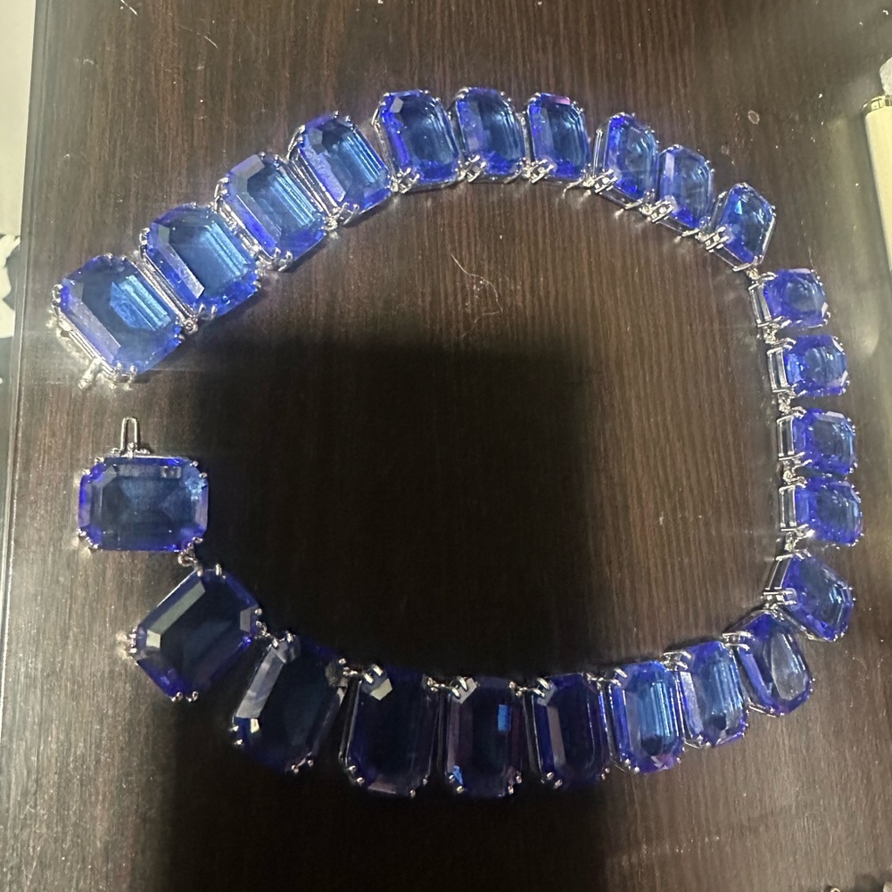 Swarovski Royal Blue Crystal Necklace